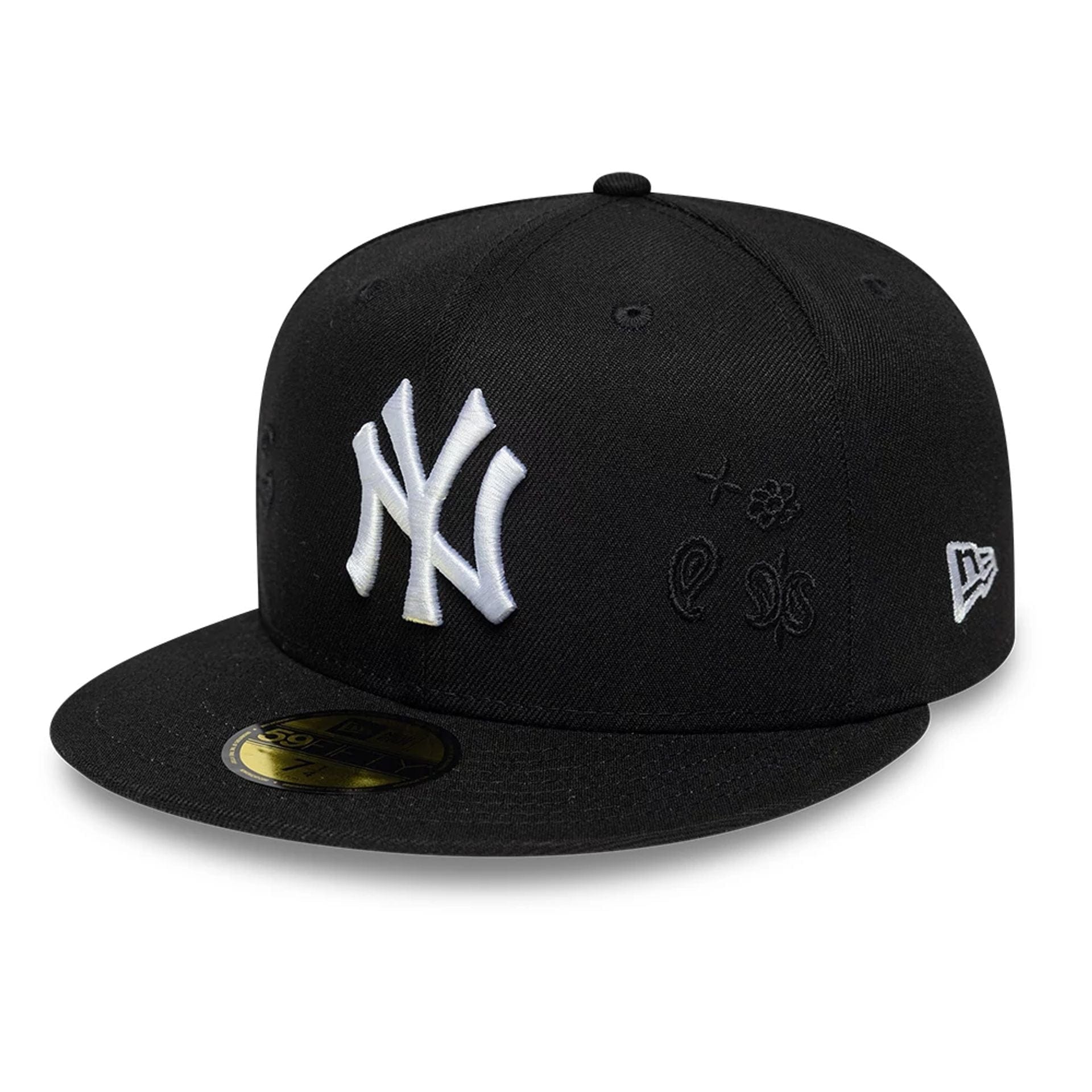New York Yankees MLB Paisley Emblem Black 59FIFTY Fitted Cap