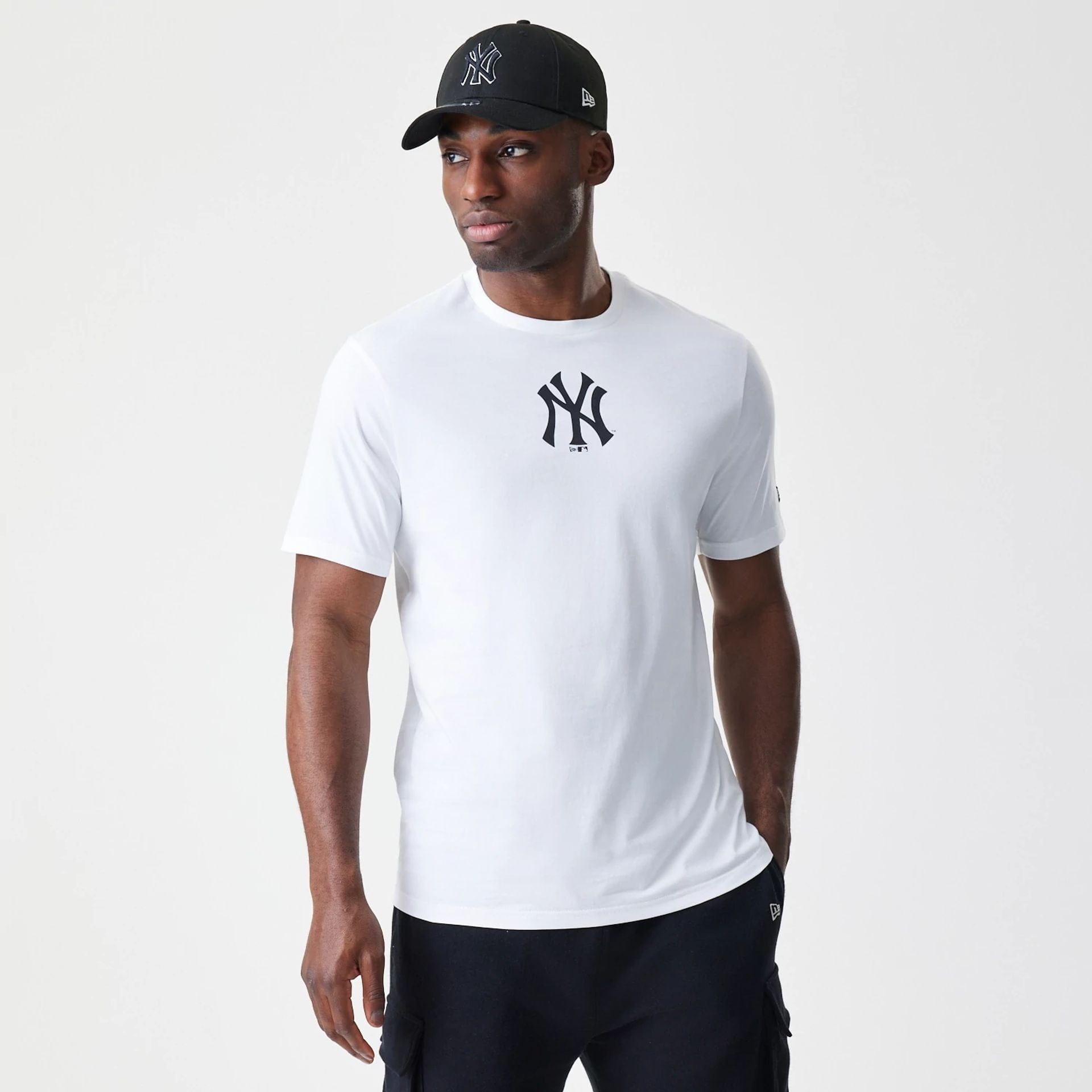 New York Yankees MLB Logo White T-Shirt