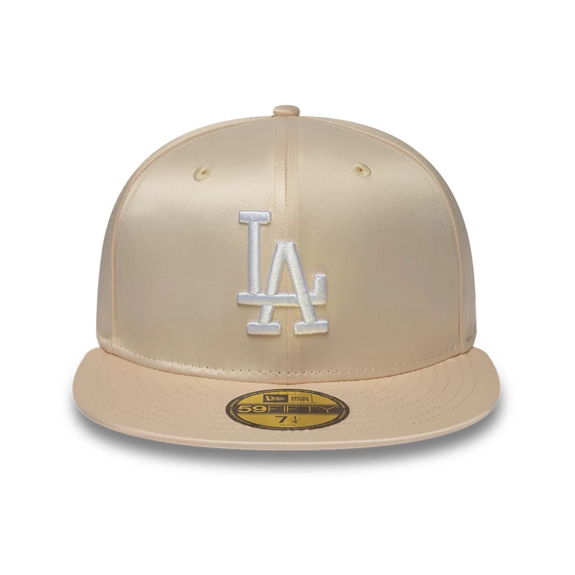 LA Dodgers MLB Satin White 59FIFTY Fitted Cap