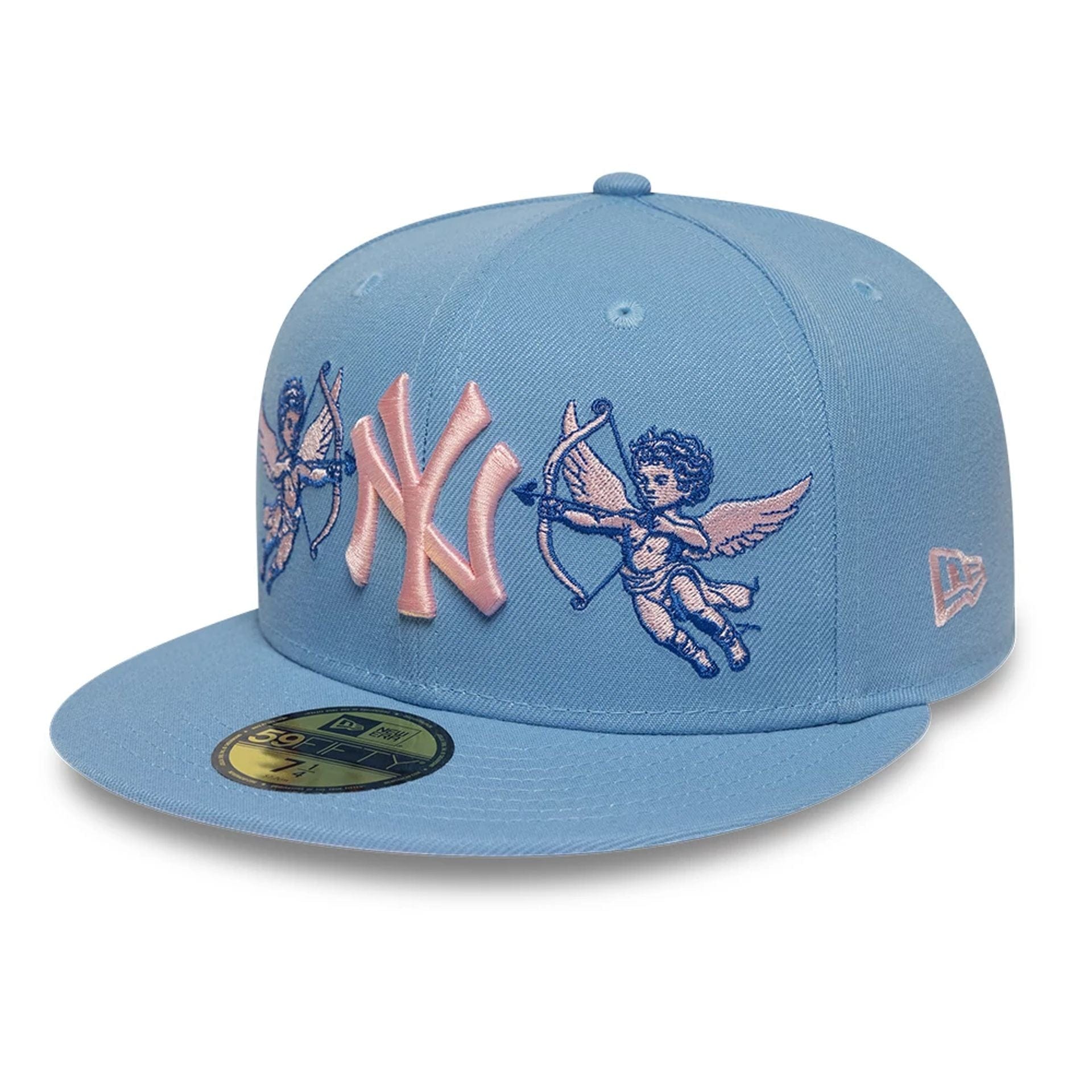 New York Yankees MLB Cherub Pastel Blue 59FIFTY Fitted Cap