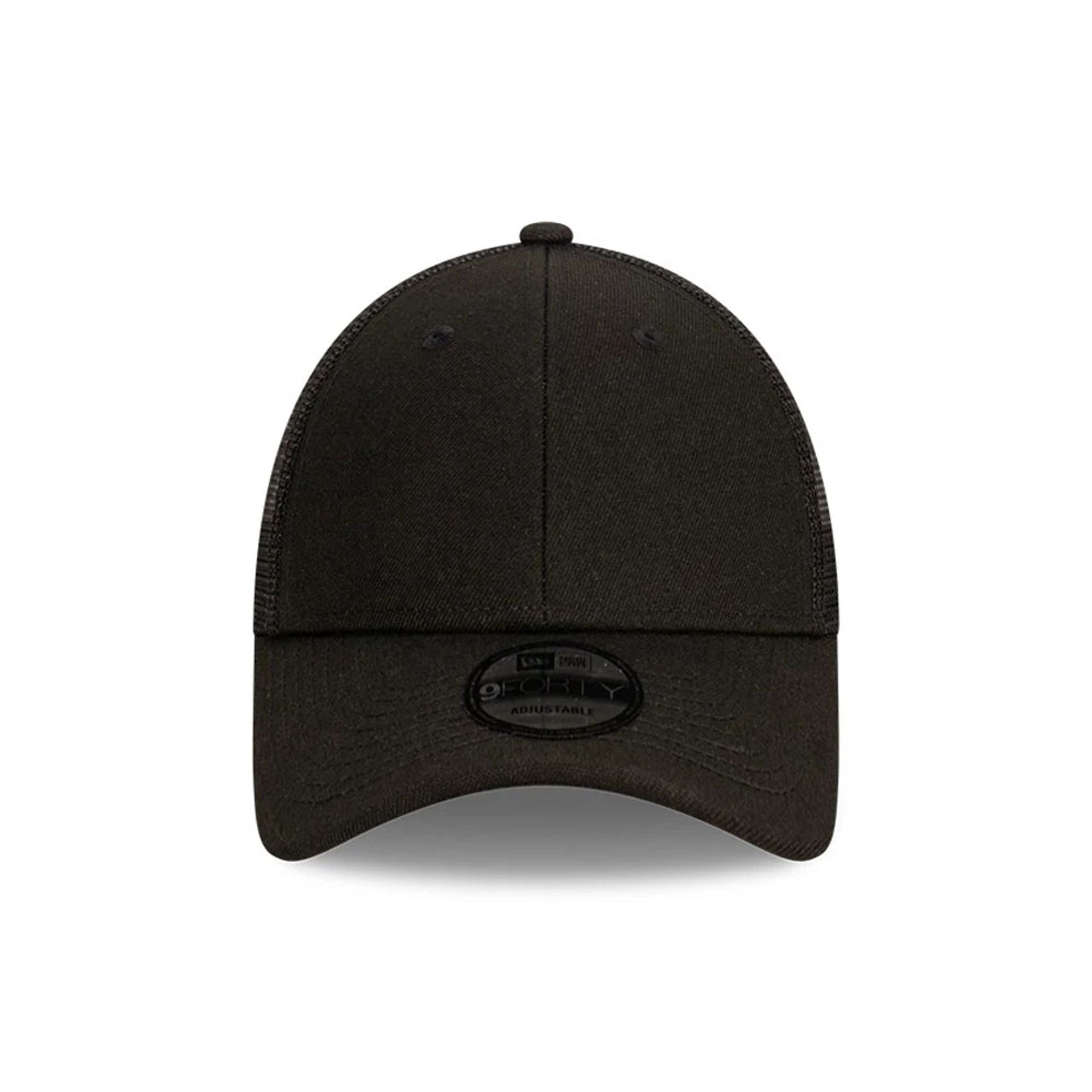 New Era Blank Black 9FORTY Trucker Cap