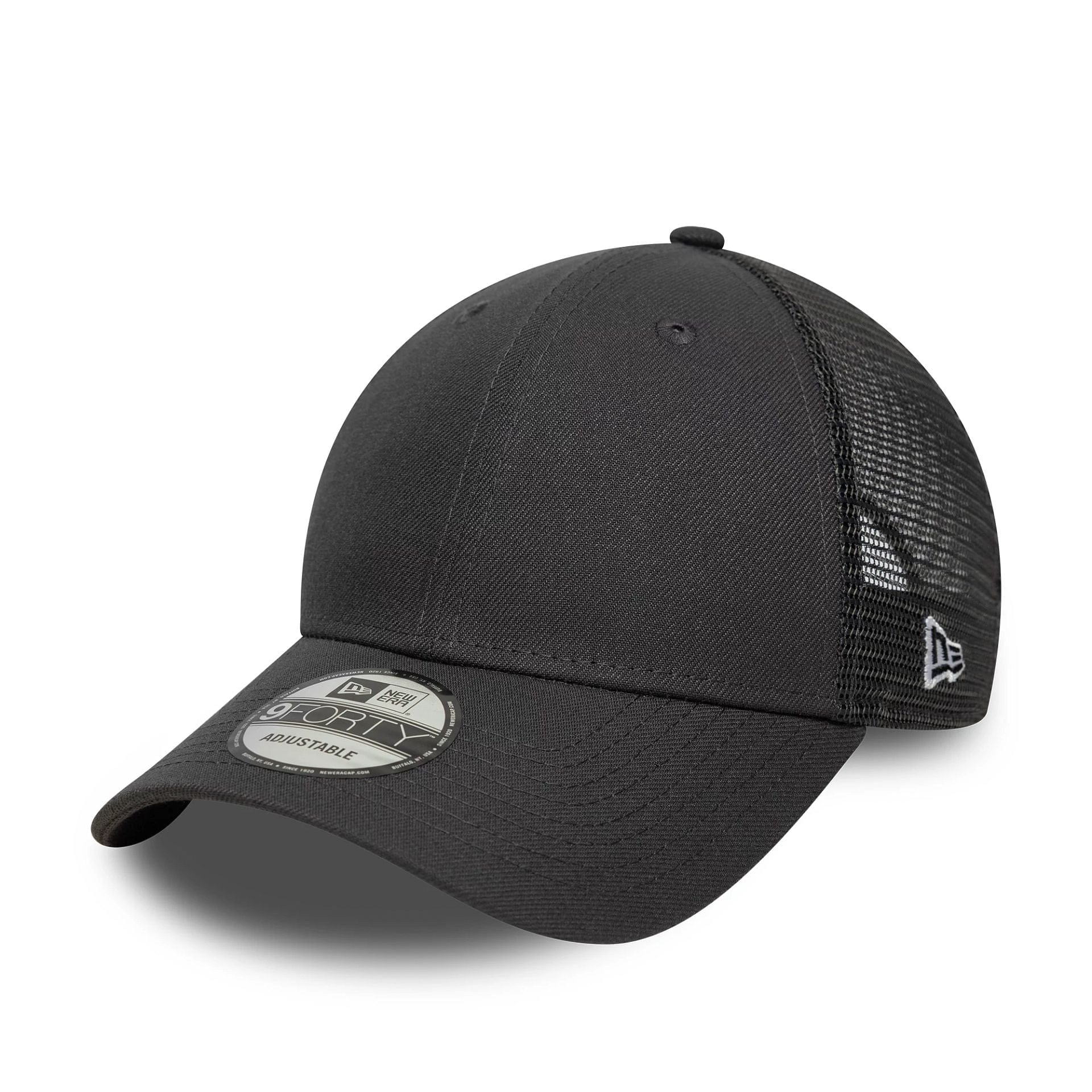 New Era Grey 9FORTY Trucker Adjustable Cap